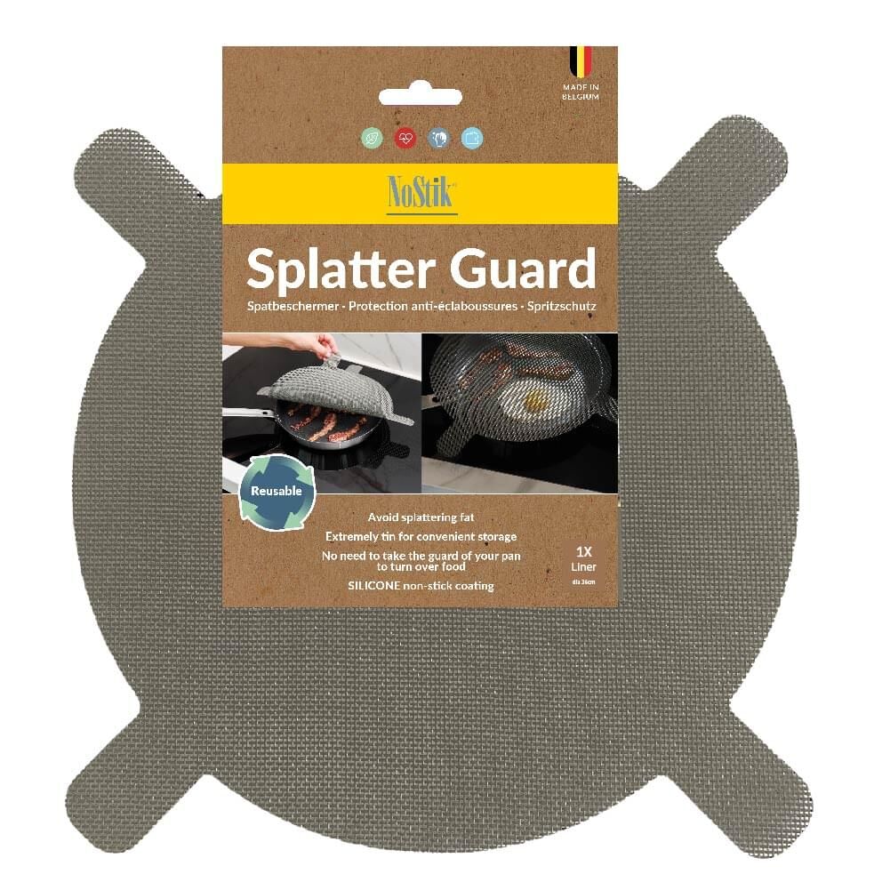 2PK Nostik Silicone+Fibreglass Splatter Guard Liner 36cm - Grey
