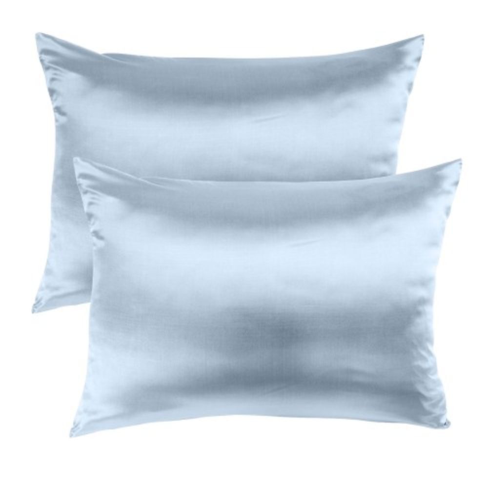 4PK Royal Comfort Pure Silk Pillowcase Single Pack 51x76cm - Soft Blue