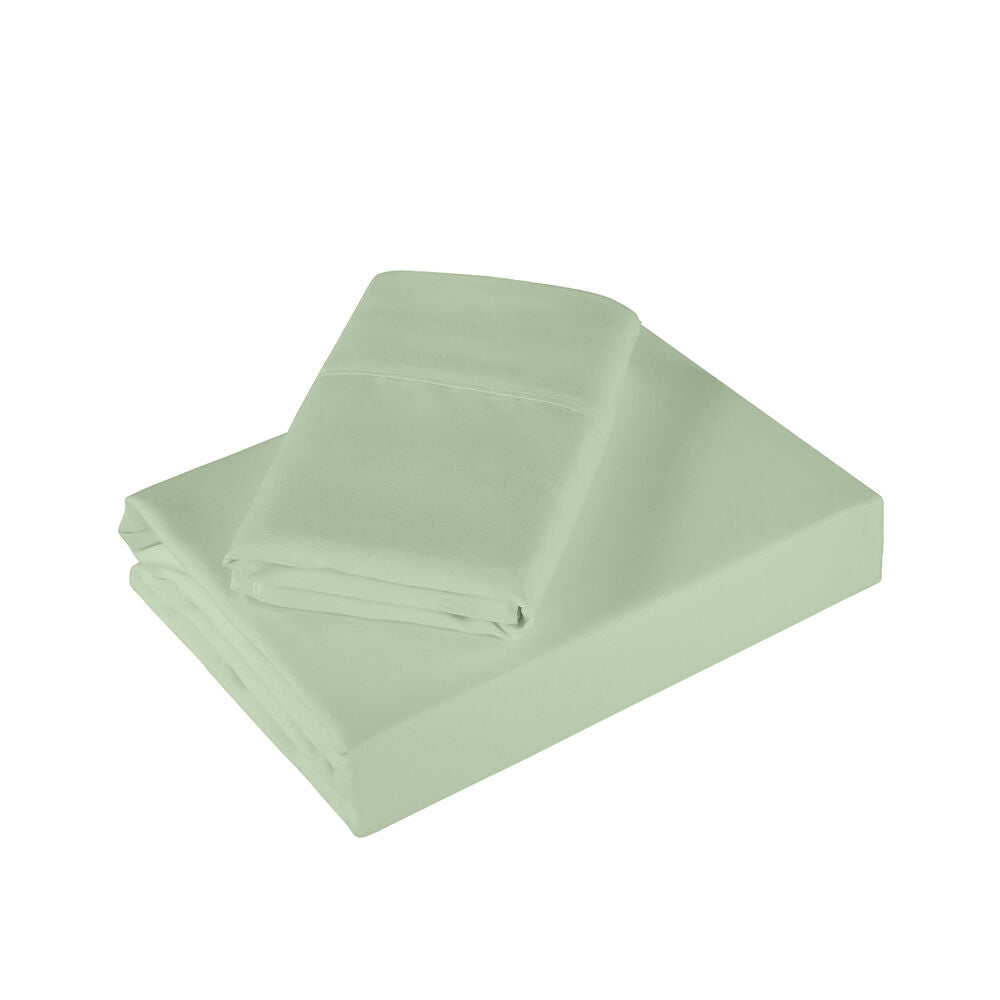 Royal Comfort Ultrasoft Sheet Set/2x Pillowcases 1200TC Sage Green