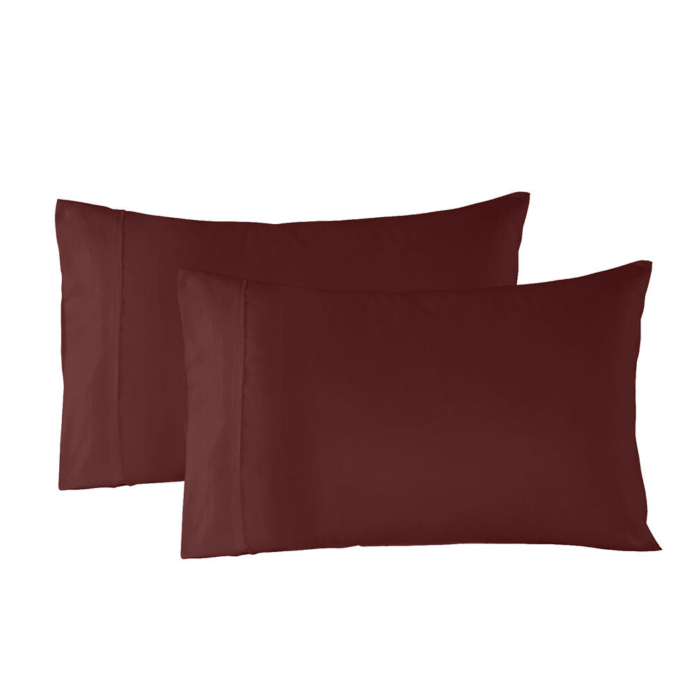 Royal Comfort King Sheet Set/2x Pillowcases Blended Bamboo Malaga Wine