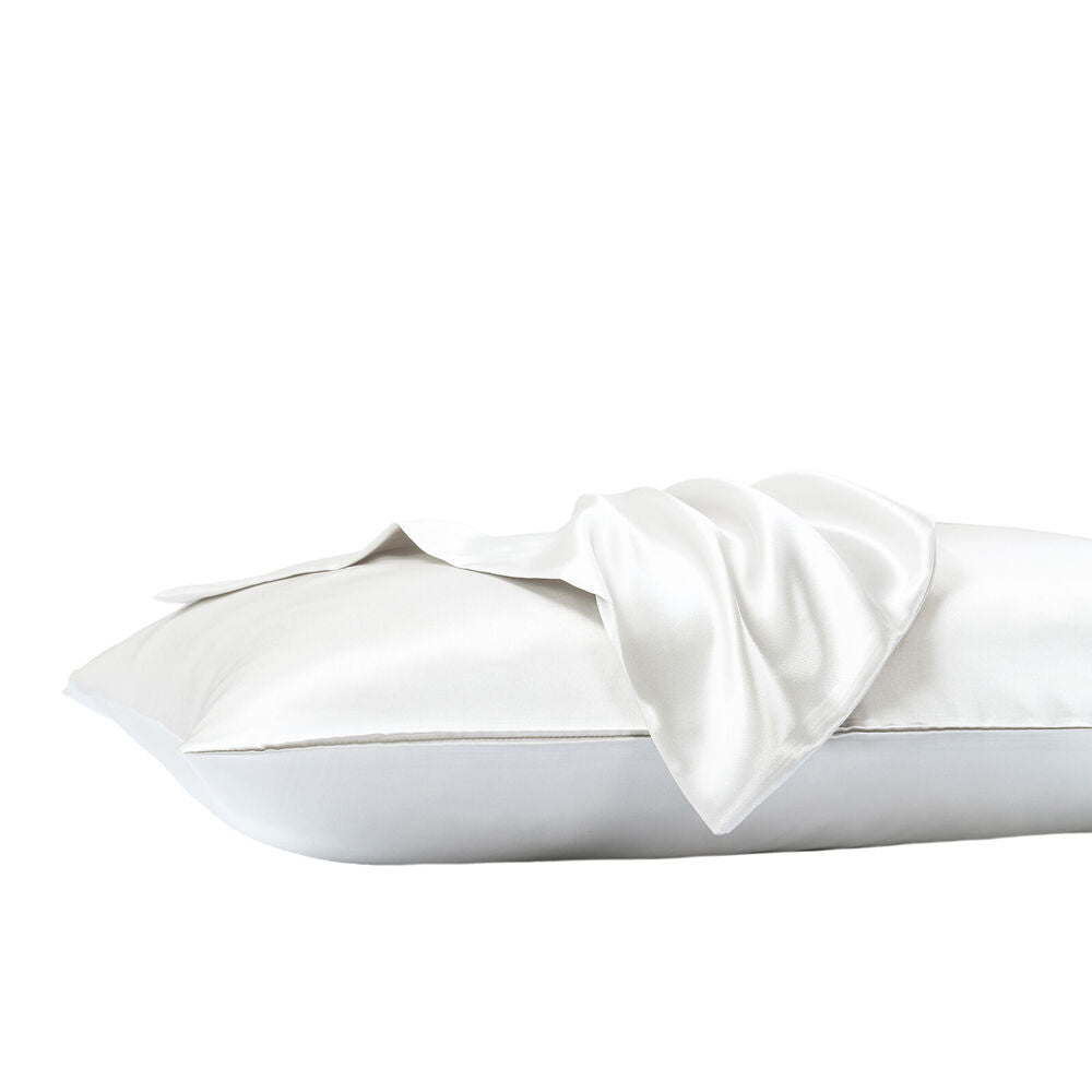 3pc Royal Comfort Satin Sheet Set w/2x Pillowcase White
