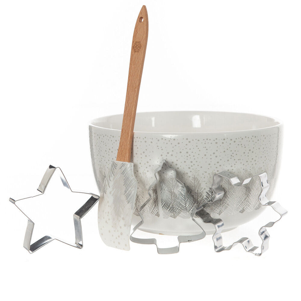 2PK Bread and Butter Electroplate Tree Mini Mix Bowl Set - Silver