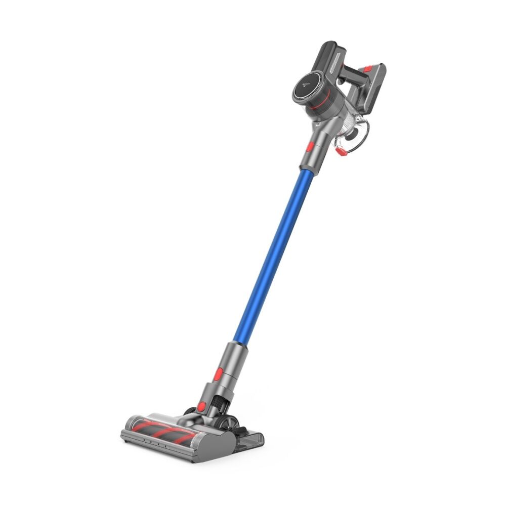 MyGenie Monster Stick Lightweight Cordless Vaccum W/ Mop & LED Headlights Blue