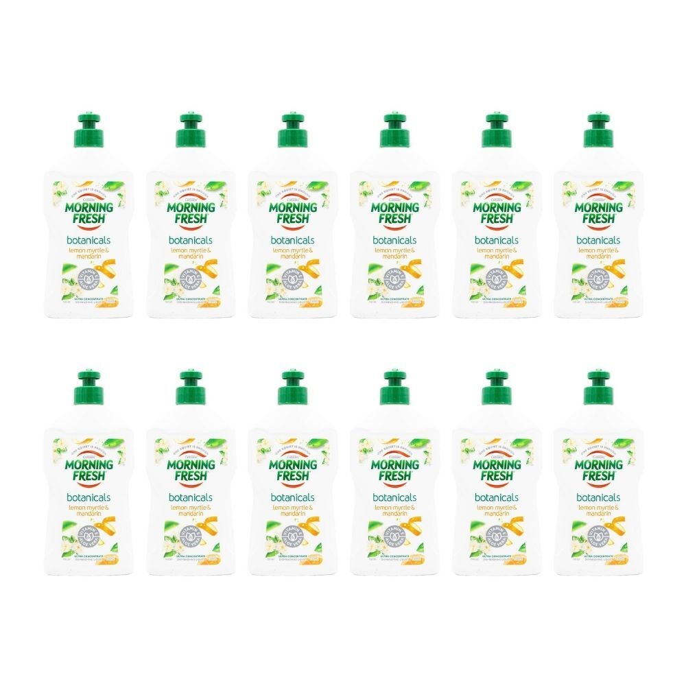 12PK Morning Fresh Dishwashing Liquid Botanicals Lemon Myrtle & Mandarin 350ml