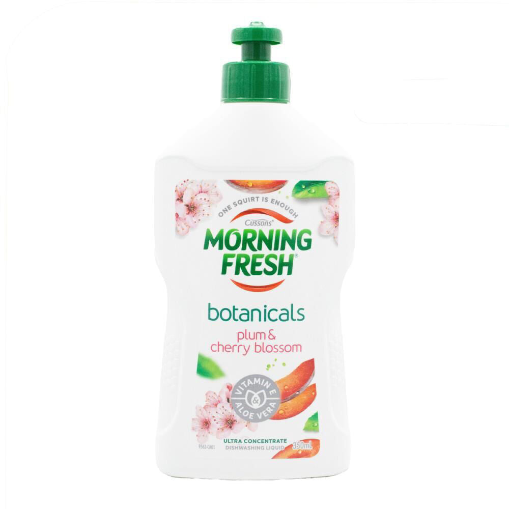 12PK Morning Fresh Dishwashing Liquid Botanicals Plum & Cherry Blossom 350ml