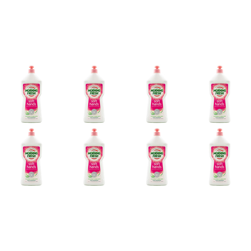 8PK Morning Fresh Concentrated Dishwashing Liquid 680ml Cucumber & Aloe Vera