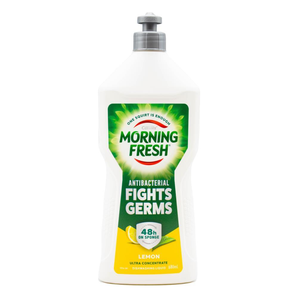 4PK Morning Fresh Concentrated Dishwashing Liquid Antibacterial 680ml Lemon