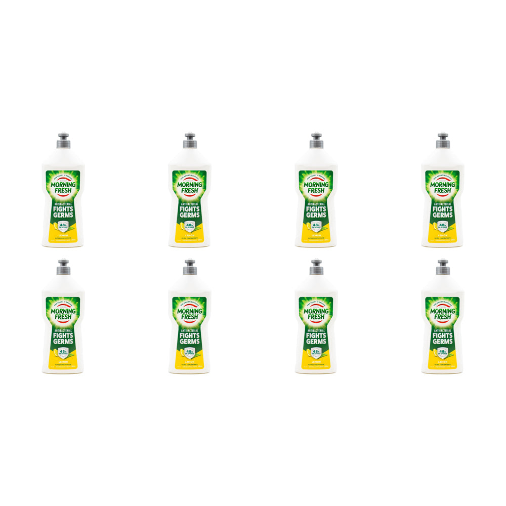 8PK Morning Fresh Concentrated Dishwashing Liquid Antibacterial 680ml Lemon