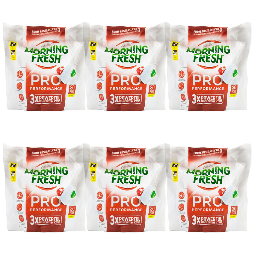 180pc Morning Fresh Dishwasher Tablets Pro Performance Lemon
