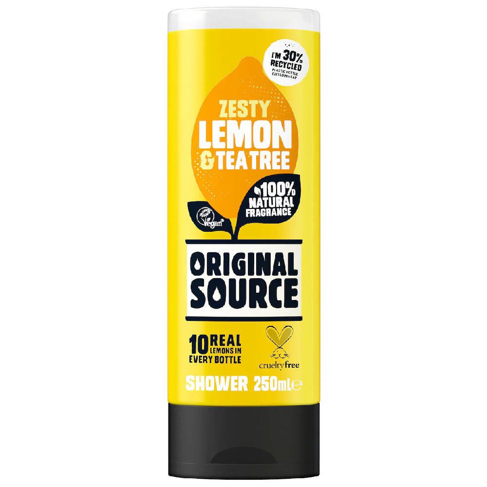 12PK Original Source Shower Gel Zesty Lemon And Tea Tree 250ml