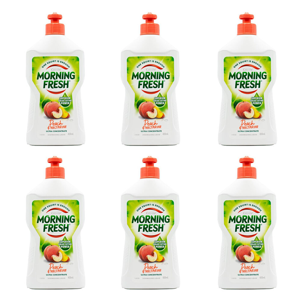 6PK Morning Fresh Dishwashing Liquid 400ml - Peach & Nectarine