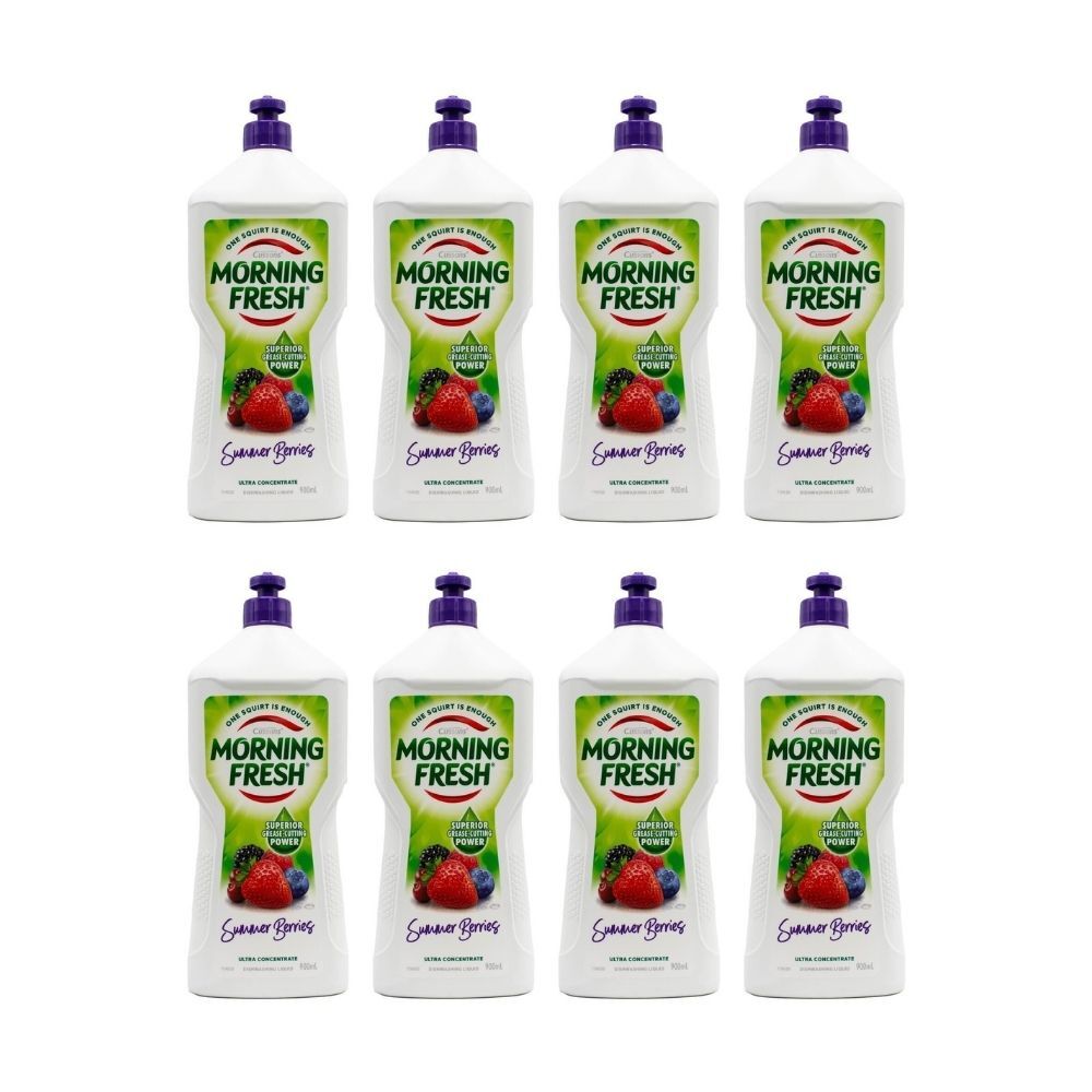 8PK Morning Fresh Dishwashing Liquid Ultra Concentrate Summer Berries 900ml