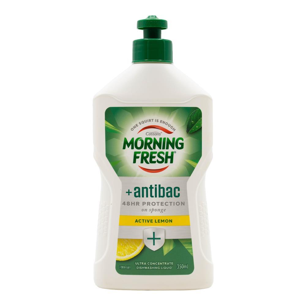 6PK Morning Fresh Dishwashing Liquid Antibac Active Lemon 350ml