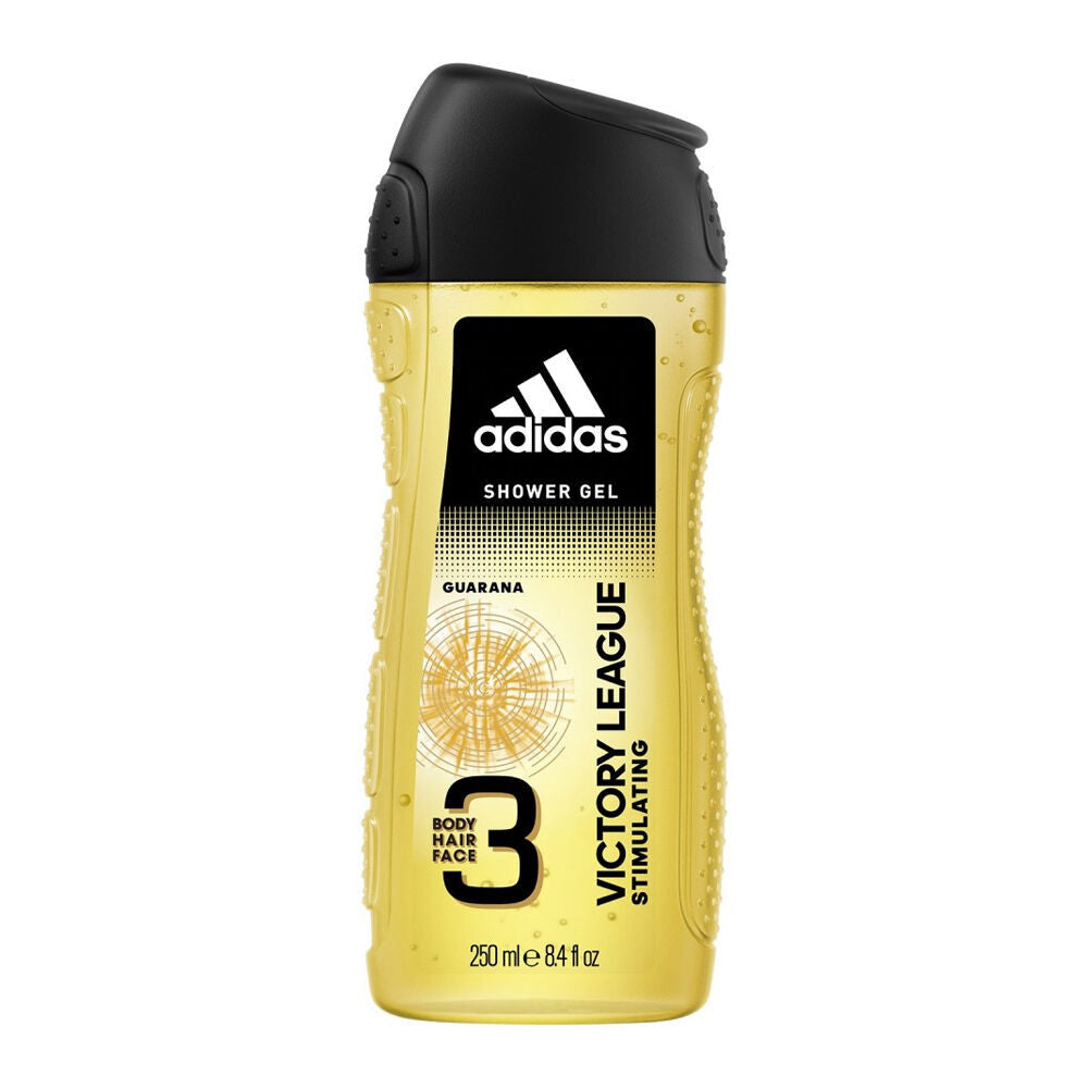 6PK Adidas Victory League Shower Gel Body Wash 250ml Bath Care