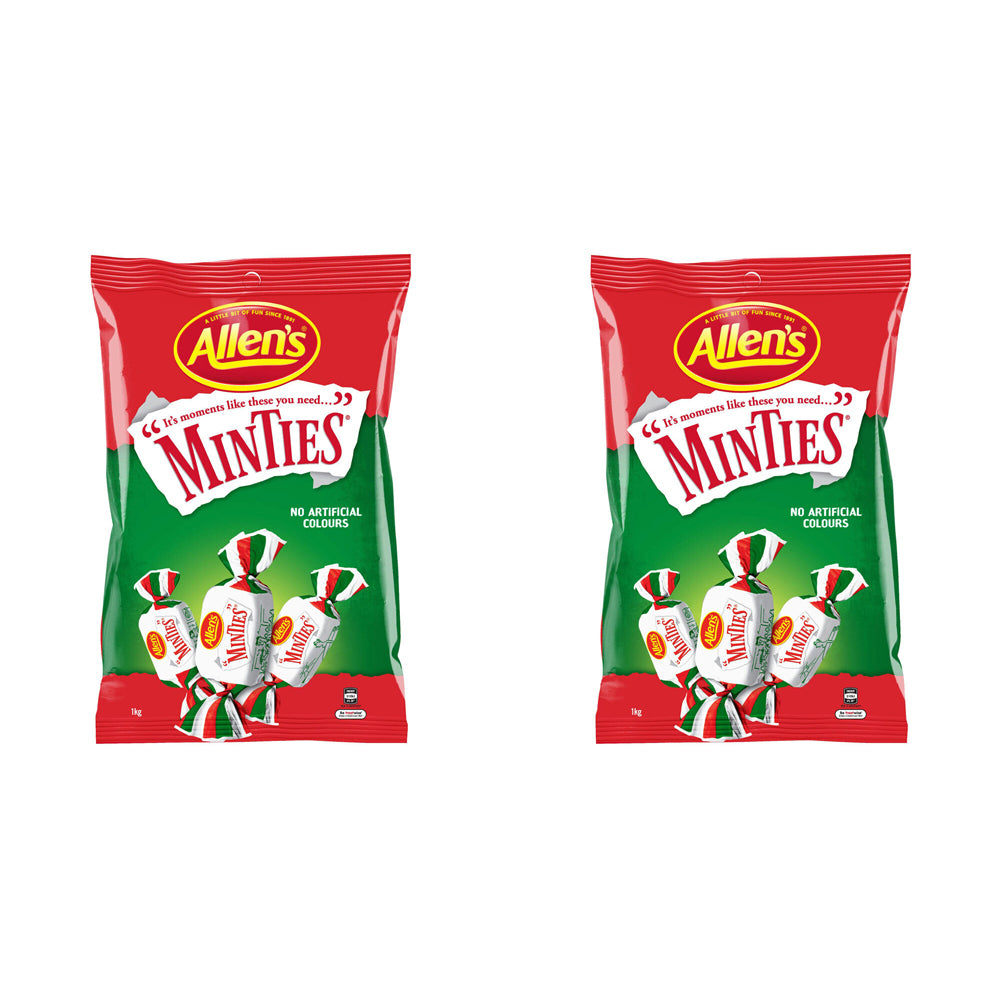 2PK Allen's 1kg Minties Bag