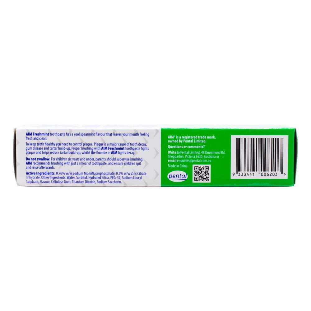 12PK Aim 90g Fluoride Toothpaste Tube Freshmint Dental Oral Care
