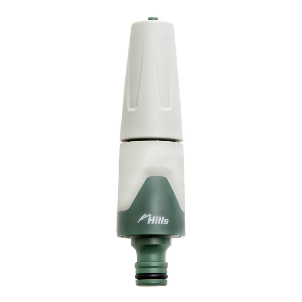 2PK Hills Fully Adjustable Watering Garden Hose Nozzle 12mm Green/Grey