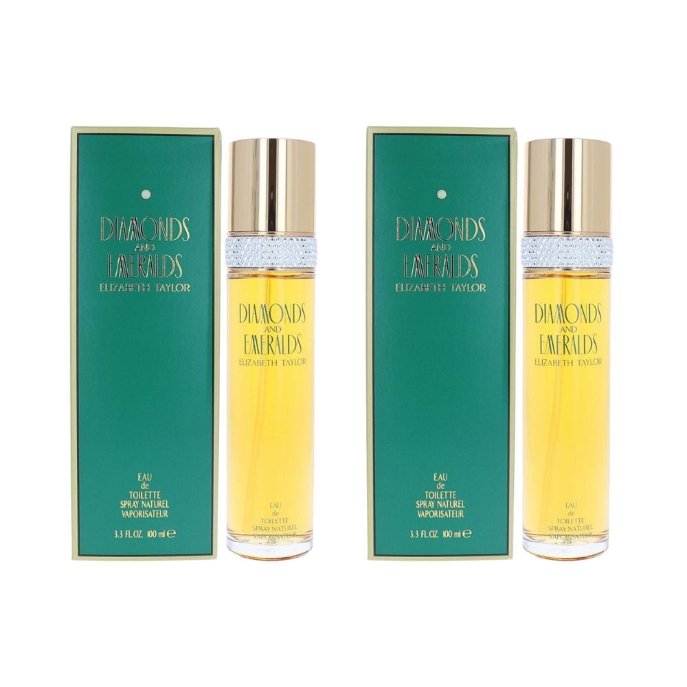 2PK Elizabeth Taylor Diamonds & Emeralds Women's Eau de Toilett 100ml EDT