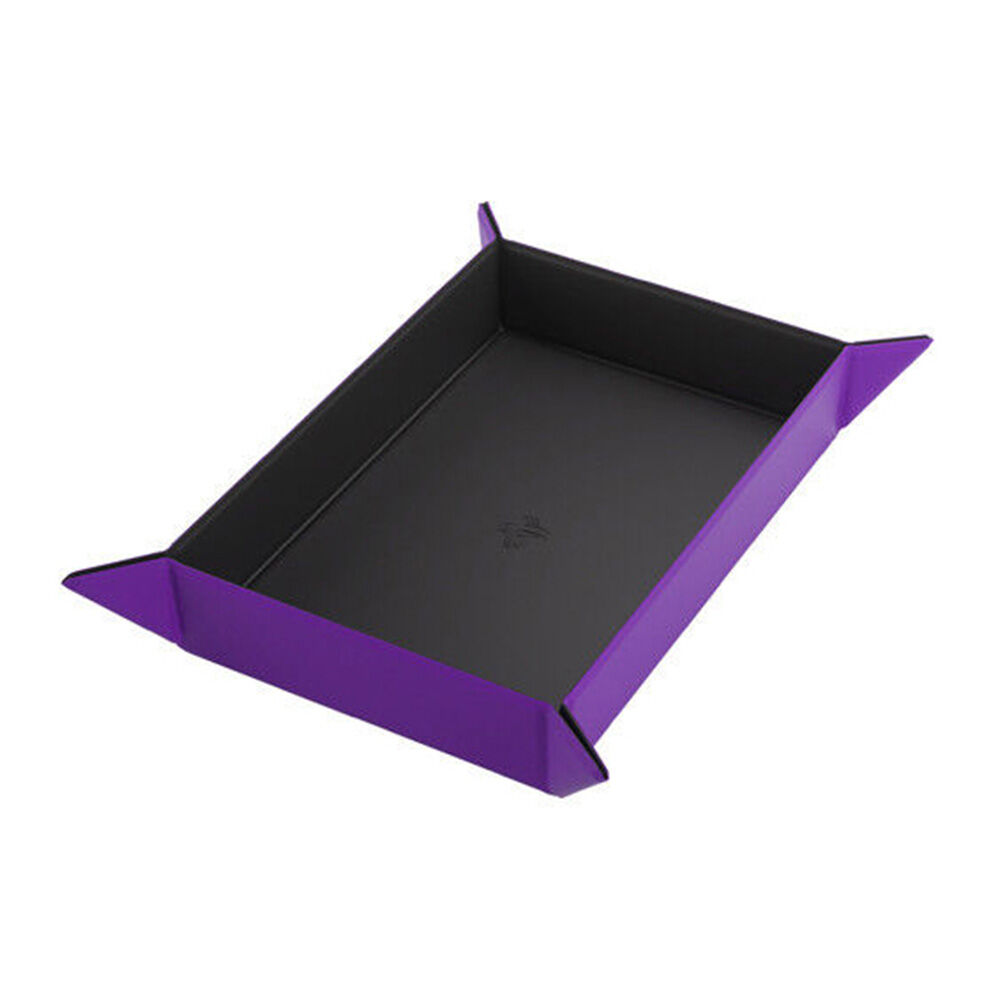 2PK Gamegenic Magnetic Dice Tray Rectangular 279x209mm Black/Purple