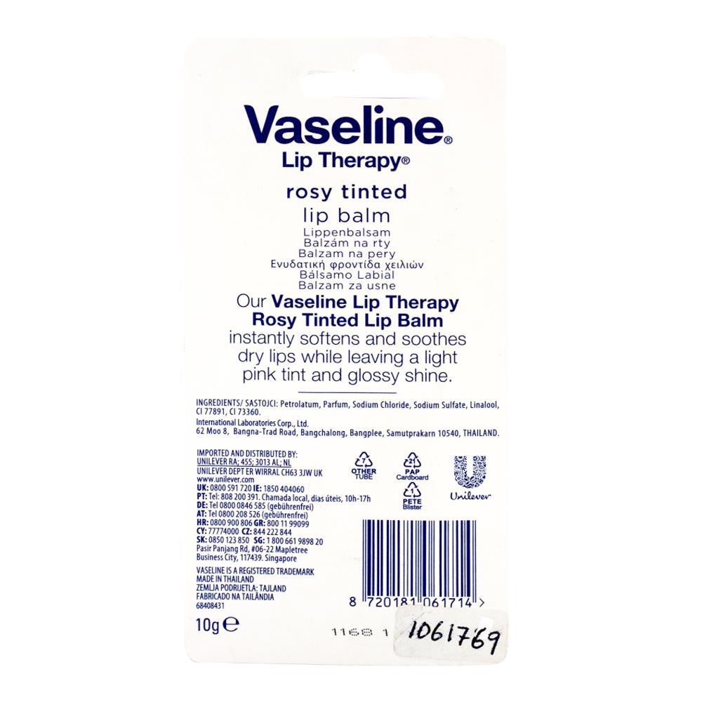 6PK Vaseline Lip Therapy 10g Moisturising Balm Tube Tinted