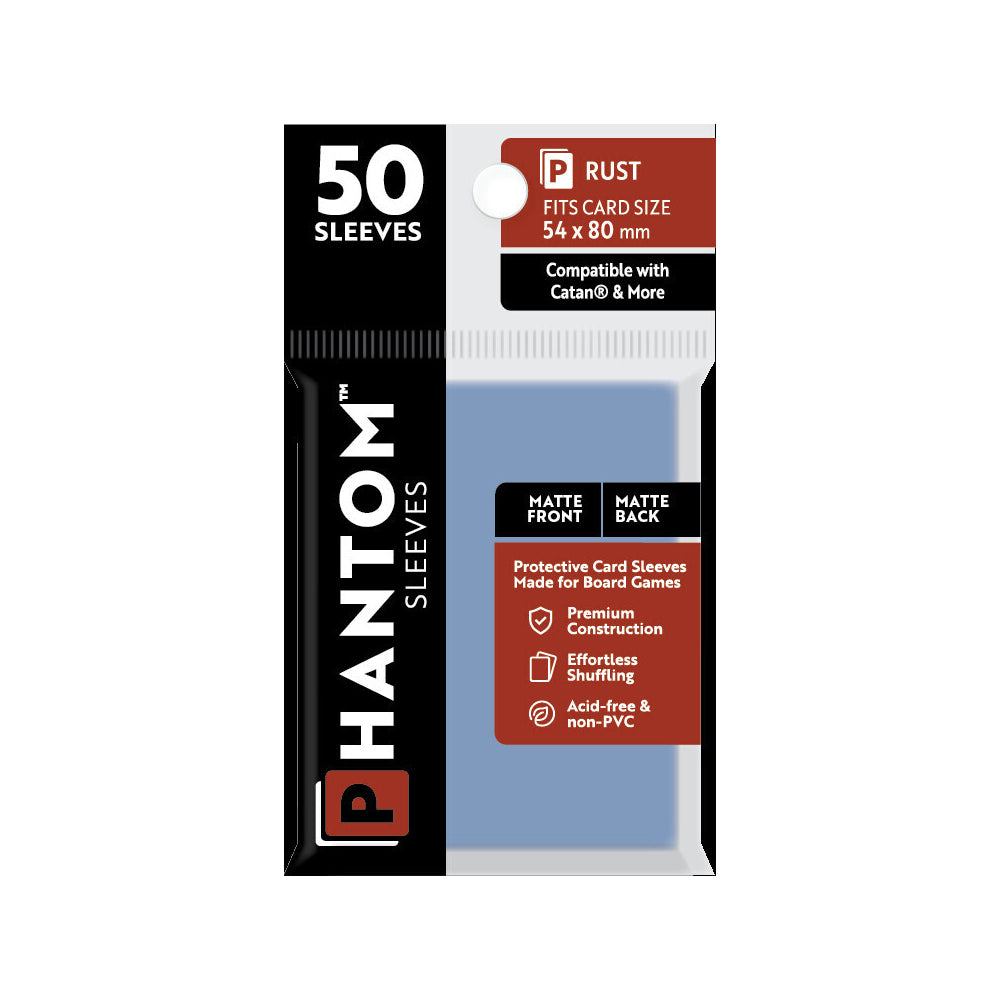 5PK 50pc Phantom Sleeves 54x80mm Game Card Case Rust Matte/Matte