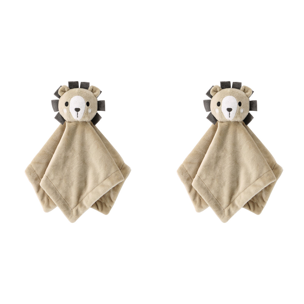 2PK The Peanutshell Madagascar Lion Security Blanket Baby Nursery Decor