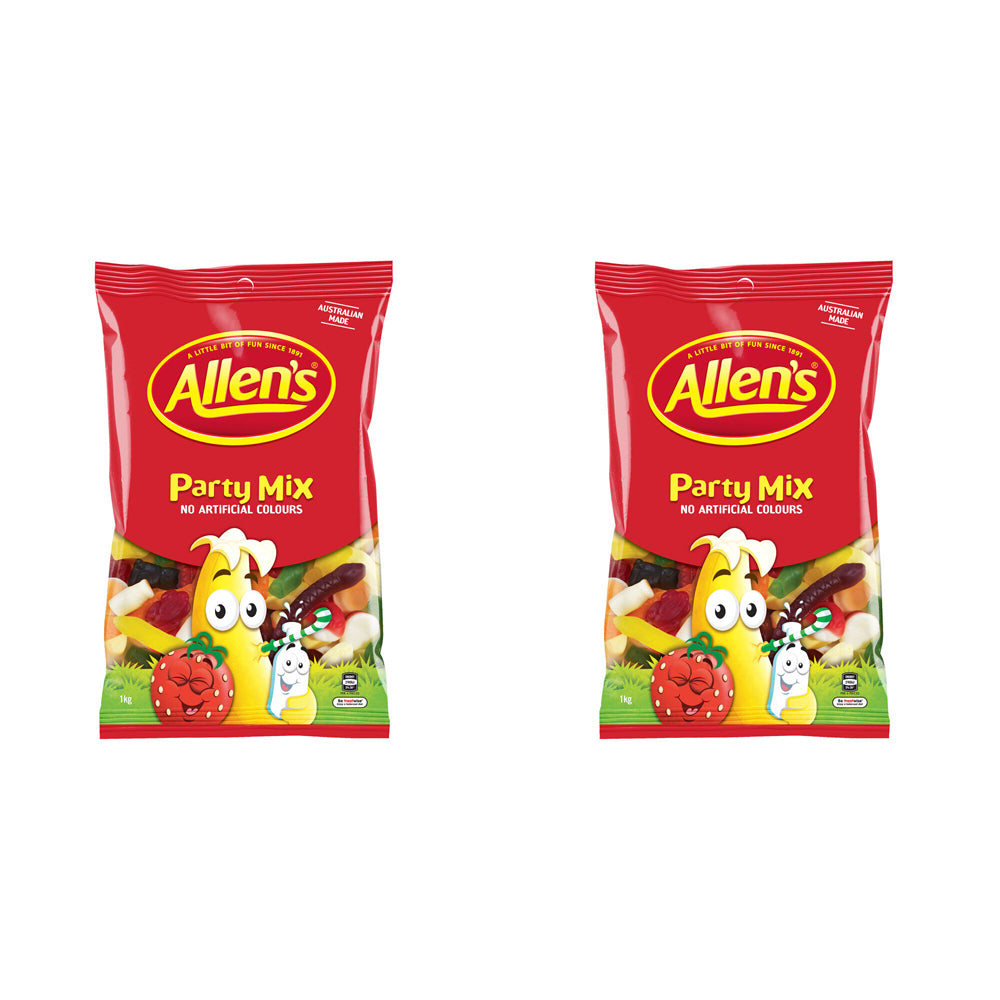 2PK Allen's 1.3kg Party Mix Lolly Bag