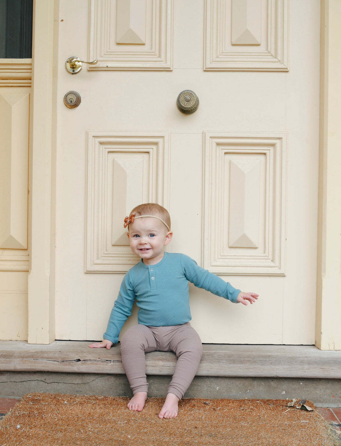 Ponchik Baby/Toddler Cotton Bodysuit Jewel Rib - Size 6-12m
