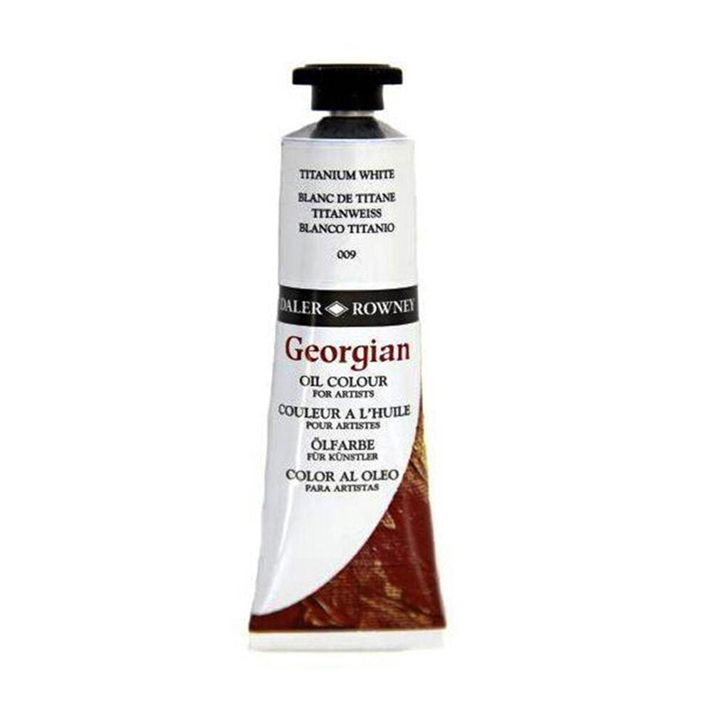 Daler Rowney Georgian Artist Oil Colour Painting Tube 225ml Titanium White