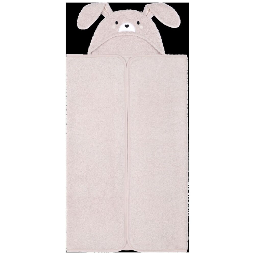 The Peanutshell Forest Dreams Kids Hooded Bunny Rabbit Towel 100% Cotton Pink