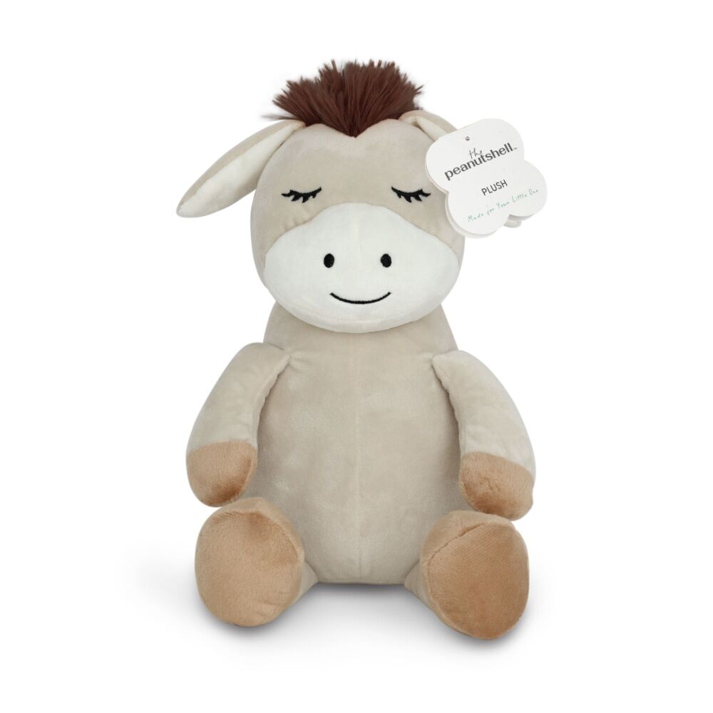 2PK The Peanutshell Forest Dreams Donkey Plush Childrens Toy 100% Cotton Pink