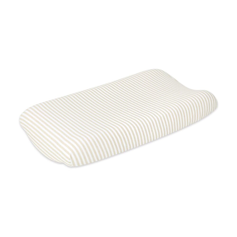 The Peanutshell Safari Dreams Changing Pad Cover 40.6x81.3cm Tan Stripe
