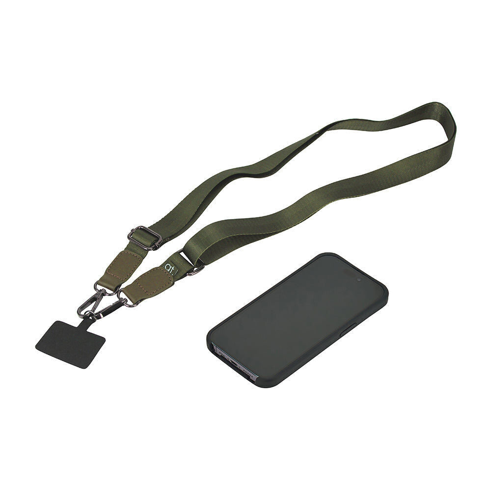 2PK Annabel Trends AT Mobile Phone Strap Lanyard Accessory 180cm Olive