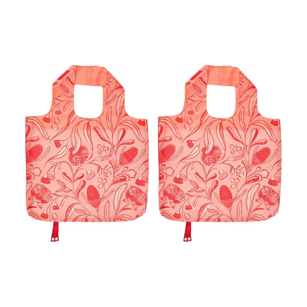 2PK Annabel Trends Reusable 20kg Capacity Shopping Tote Bag 50x42cm Trailing Natives