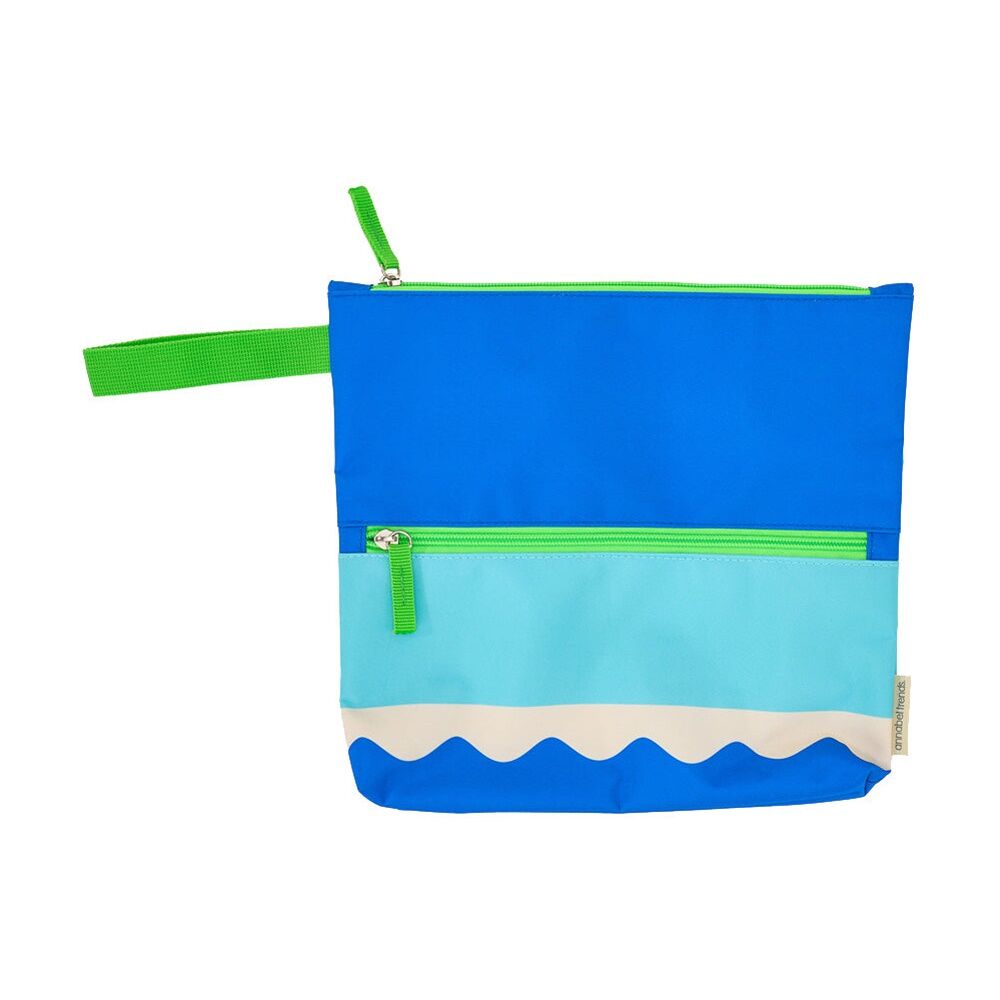 2PK Annabel Trends Beach Wet Clothing Pouch Riptide Bag 28.5cm x 28cm Blue