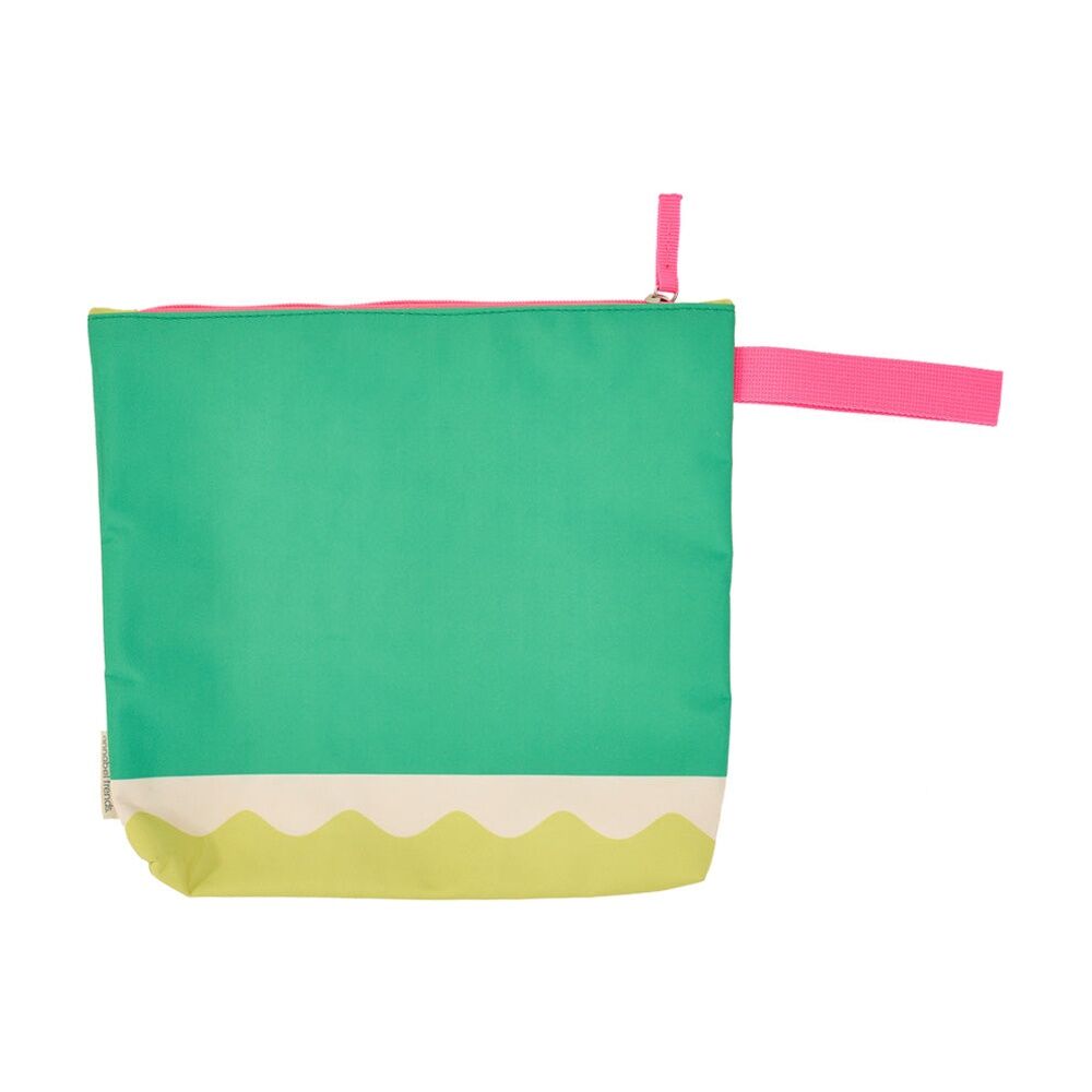 Annabel Trends Beach Wet Clothing Pouch Riptide Bag 28.5cm x 28cm Green