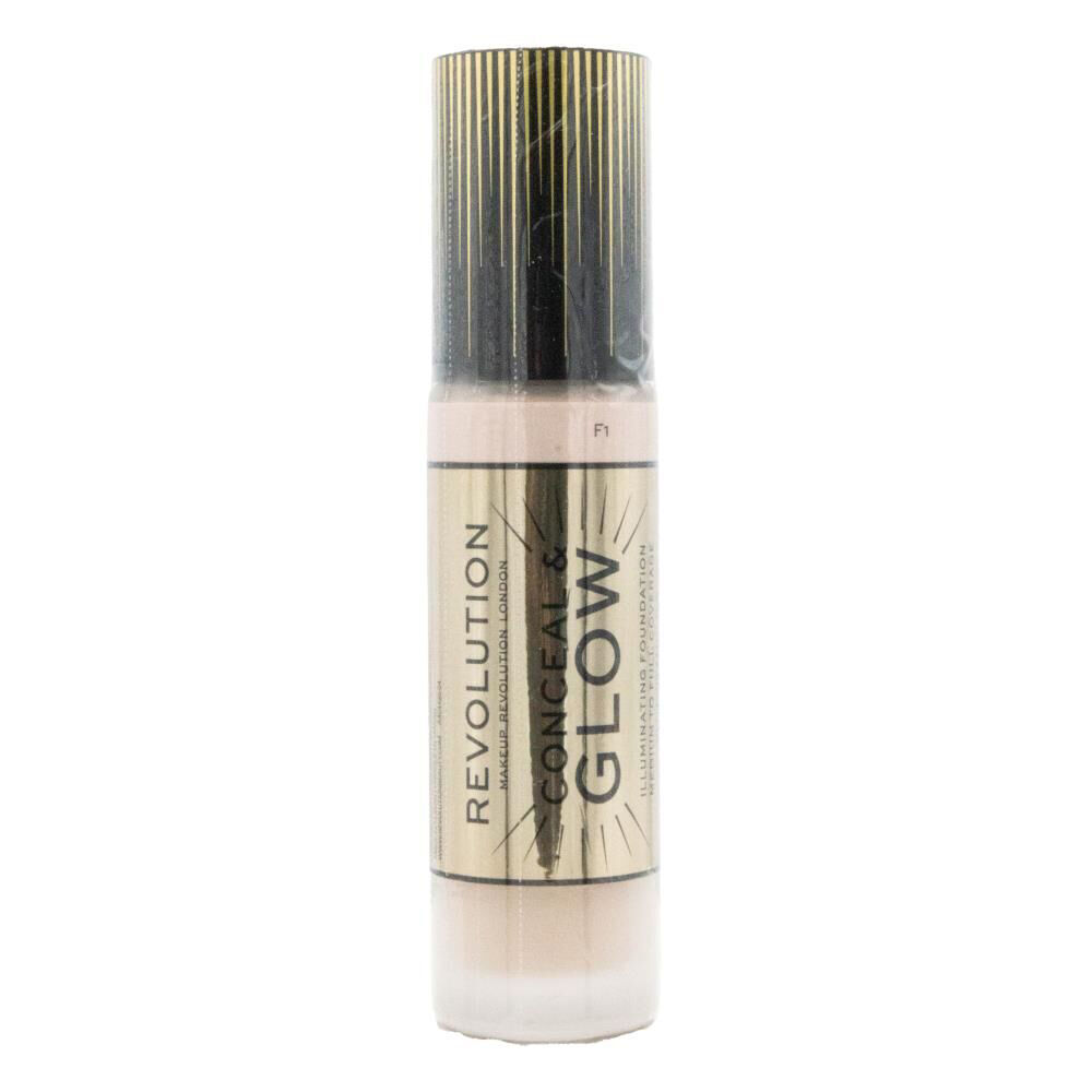3PK Revolution Conceal & Glow Illuminating Liquid Foundation 23ml Makeup F1