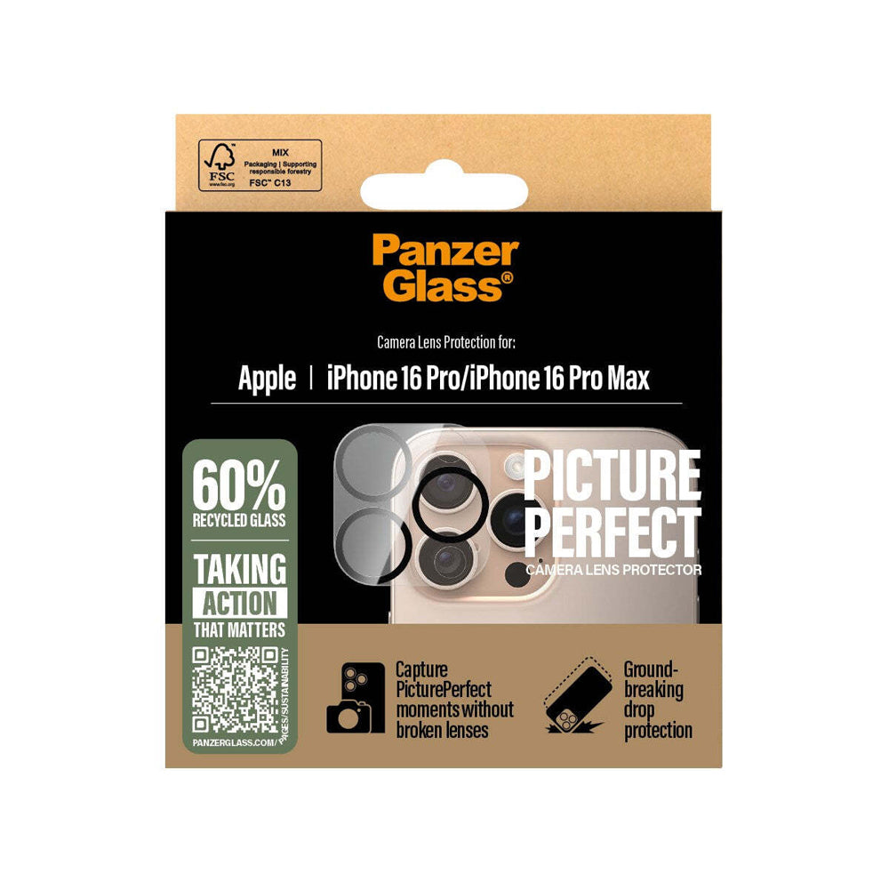 2PK PanzerGlass Picture Perfect Lens Protector For iPhone 16 Pro Max