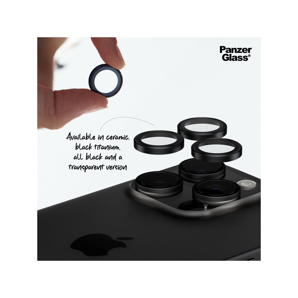 2PK PanzerGlass Ceramic Hoops Lens Protector For iPhone 16 Pro Max