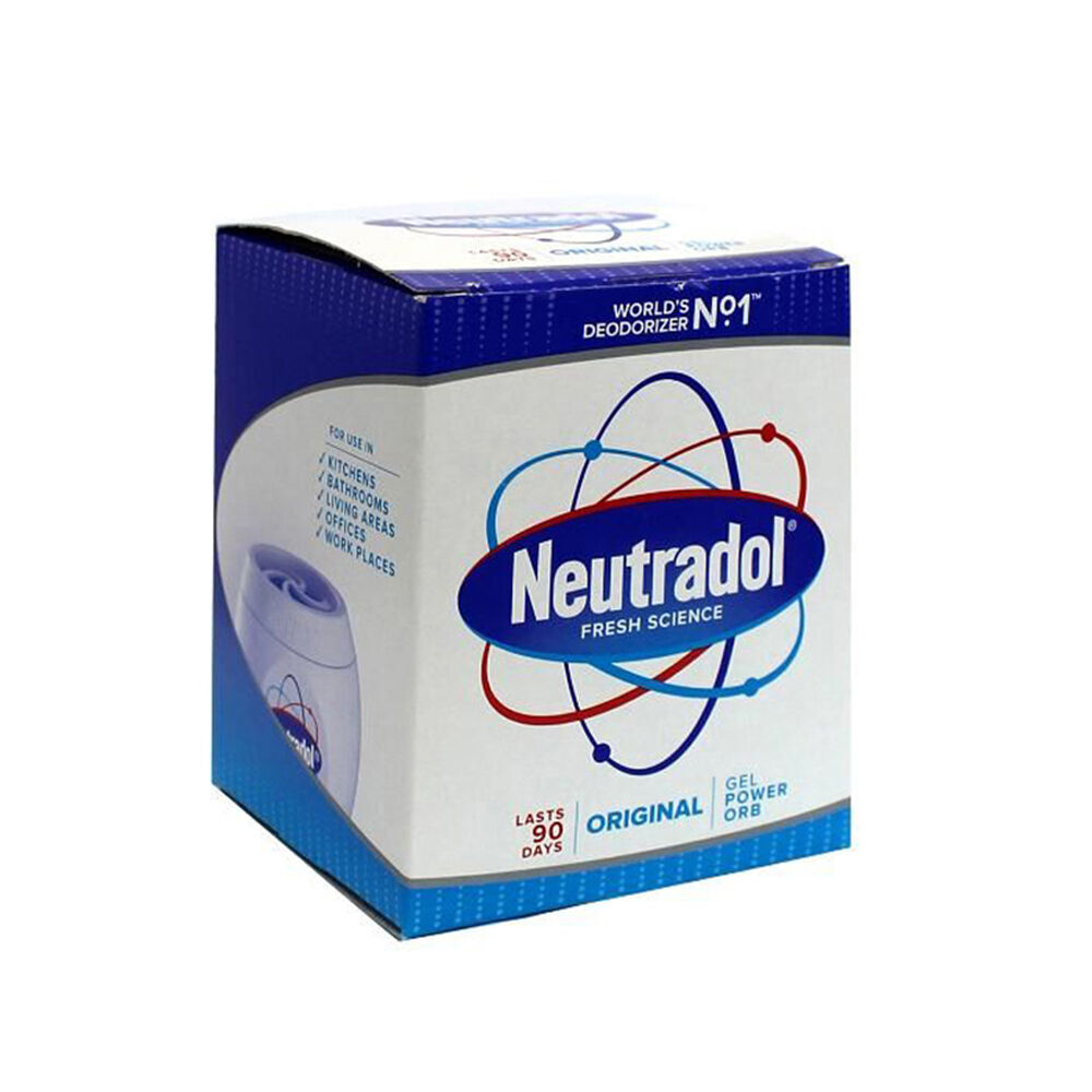 12PK Neutradol Gel Power Orb Odour Deodoriser Freshener 140g - Original