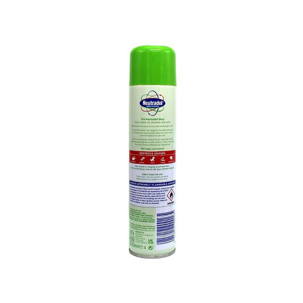 12PK Neutradol Aerosol Room Spray Air Deodoriser 300ml - Super Fresh