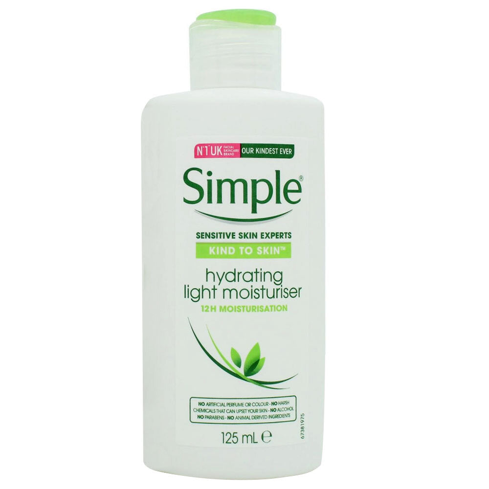 Simple 125ml Hydrating Light Moisturiser Kind To Skin