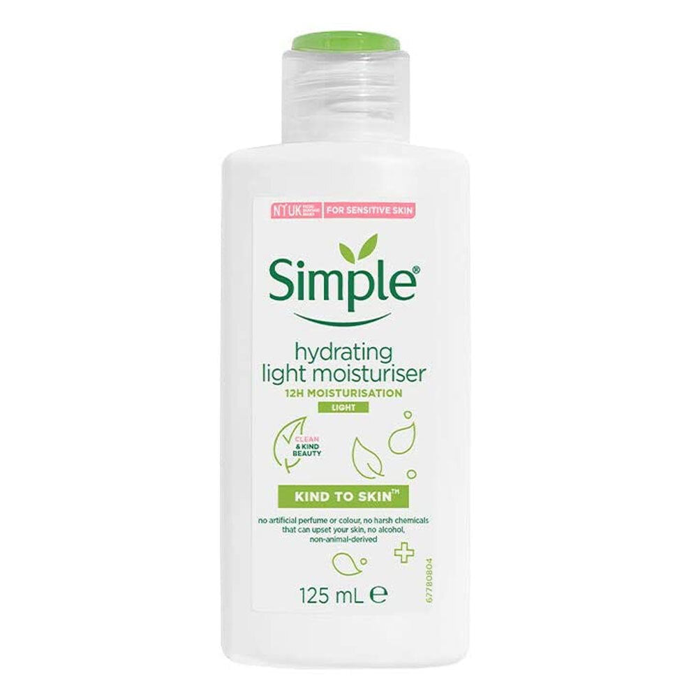 2PK Simple 125ml Hydrating Light Moisturiser Kind To Skin