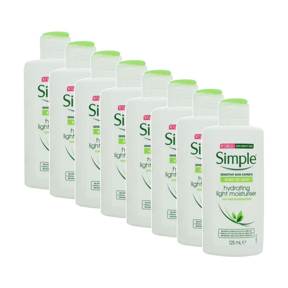 8PK Simple Kind To Skin 12 Hour Hydrating Light Moisturiser 125ml