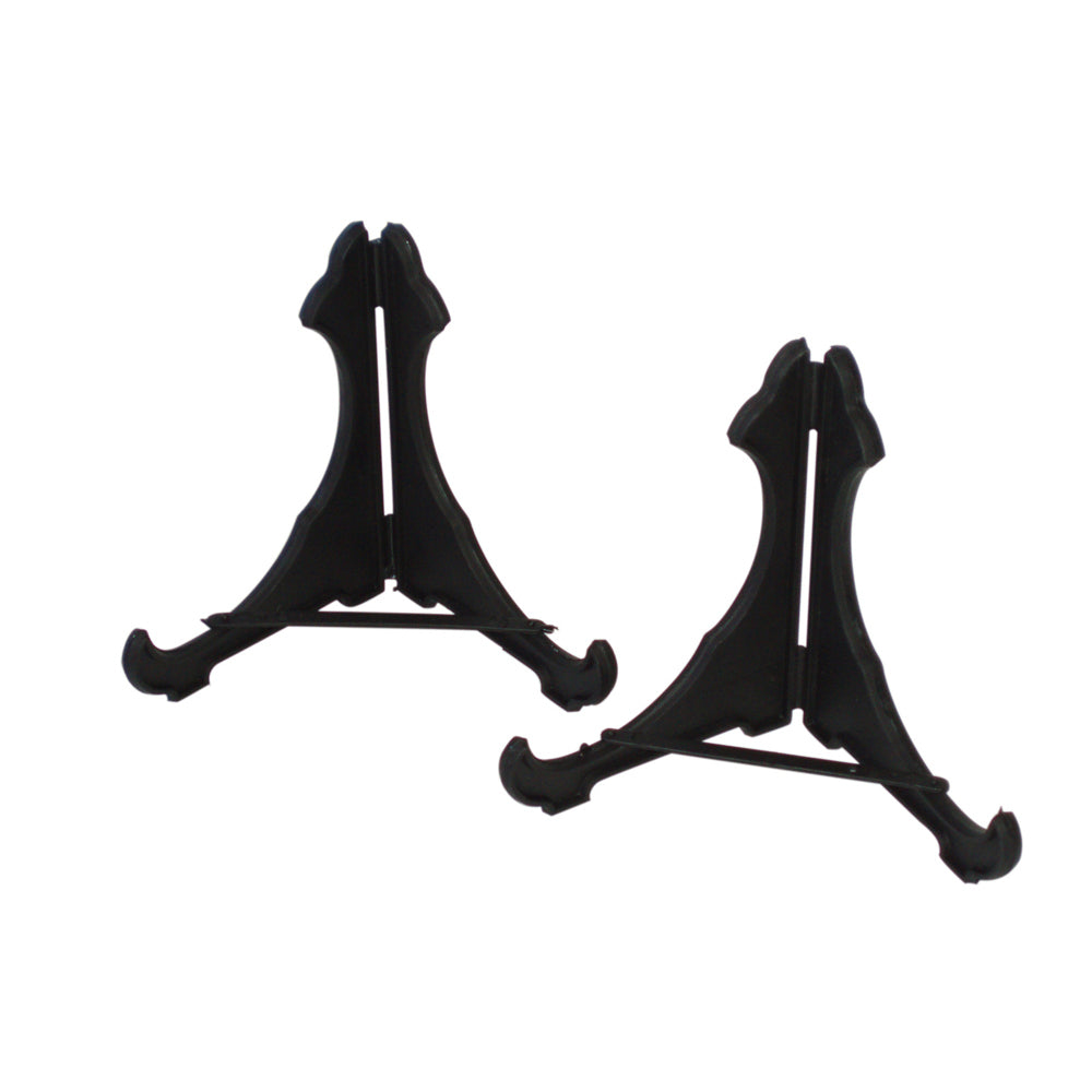 12pc Homeleisure Plastic Plate Holder Display 112mm Black