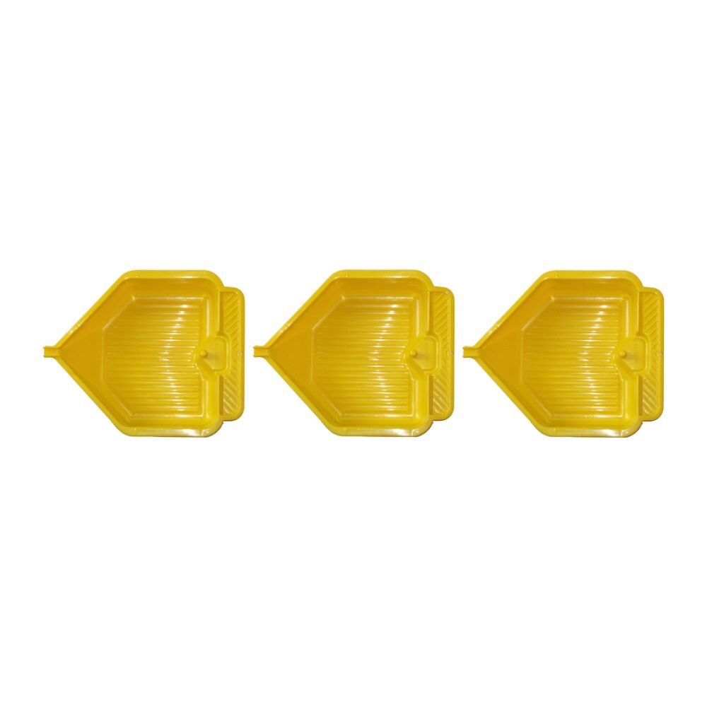 3PK Homeleisure Plastic 6L Car Oil Change Pan Large Assorted