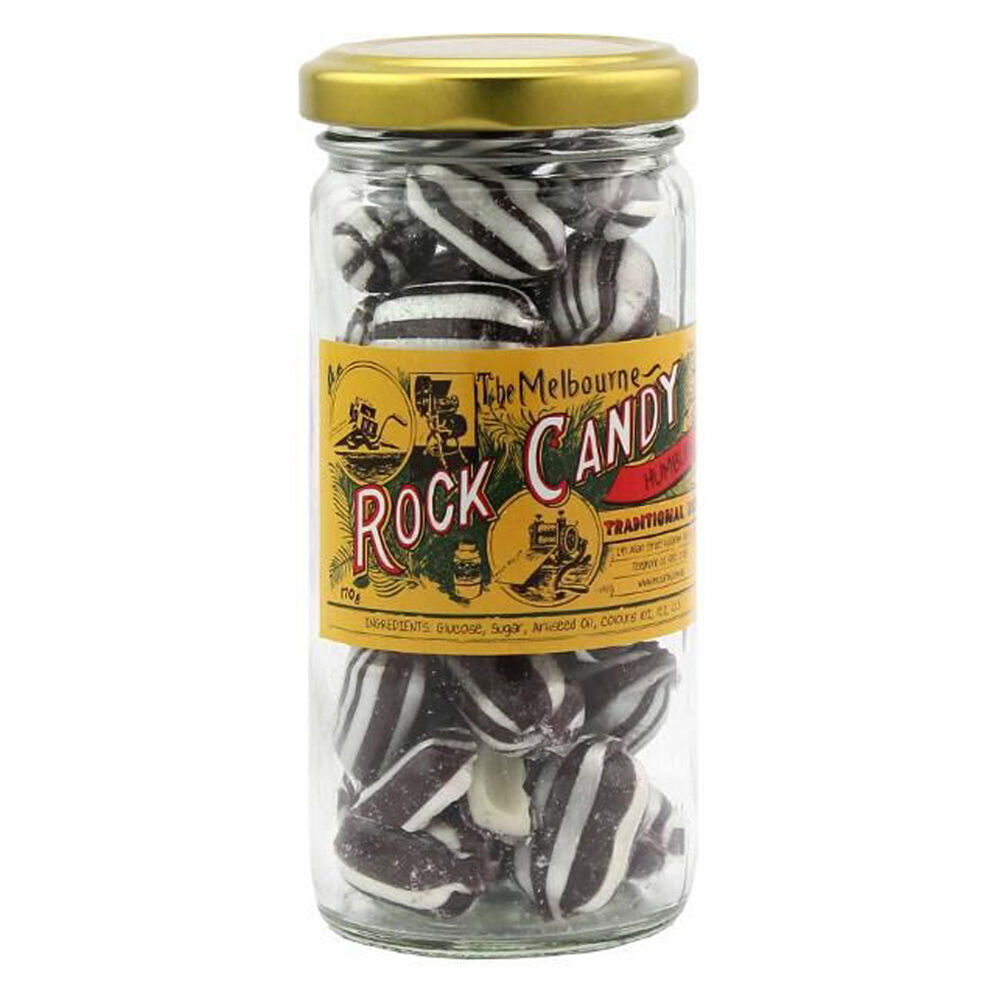 6PK Melbourne Humbugs Rock Candy Sweet Confectionery Lollies 170g Handmade