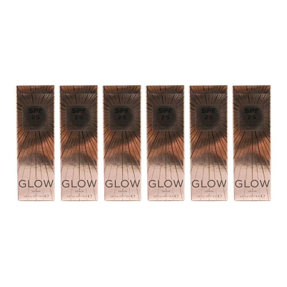 6PK Revolution Lightweight Makeup Serum SPF 25 Glow Face Skin Care 18ml
