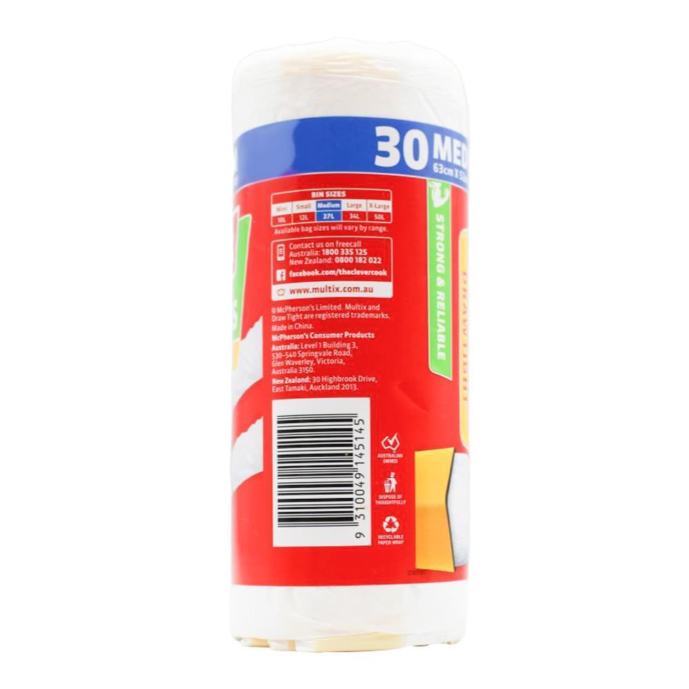 180pc Multix 27L Tidy Bags Drawtight 65x52cm Medium