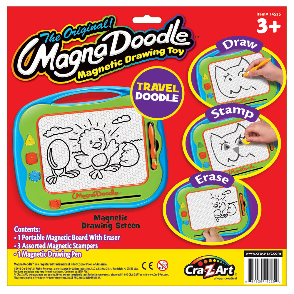 Cra-Z-Art Stationery Magna Doodle Travel Kids Magnetic Drawing Board 3y+